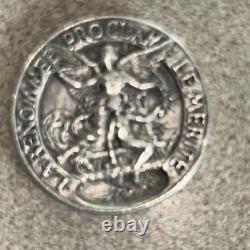 Antique French Medal Pendant Vercingetorix By Royal Approx 32mm