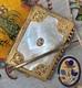 Antique French Palais Royal Aide d'Memoire, Carnet du Bal, Mother of Pearl & 18k