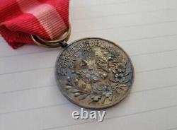Antique Imperial Japanese Medal Triumph Return from Qing Collector's Item