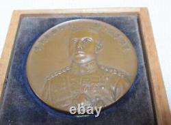 Antique Imperial Japanese Prince Hirohito Tour Medal withBox 1921