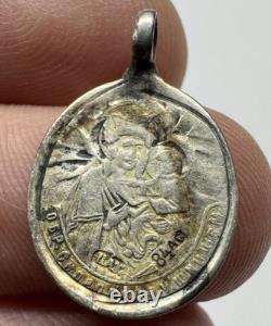 Antique Imperial Russian 84 Silver Orthodox Virgin Skoroposlushnitsa Icon