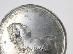 Antique Imperial Russian Russia 19 Century Large Catherine II Table Medal