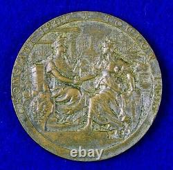 Antique Imperial Russian Russia French France 1893 Bronze Table Medal