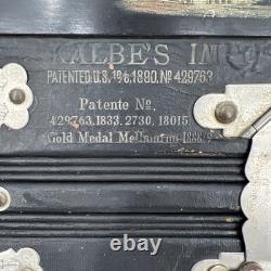 Antique Kalbes Imperial Accordian Germany Gold Medal Melbourne 1893 World's Fair