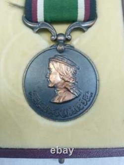 Antique King Abdallah 1st Medal Jordan Officer Royal Hashemite Handmade Old Gift