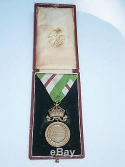 Antique OLD ISSUE MEDAL BADGE ORDER ROYAL BORIS III SAVING LIFE RUSSIAN PEOPLE
