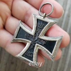 Antique Original WWI Imperial German Iron Cross 1813 1914 W Military Medal 925