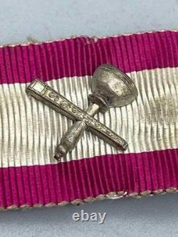 Antique Royal Arch Masonic York Rite Agate Silver Keystone Medal Boxed