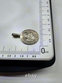 Antique Russian 84 Silver Orthodox Medallion Dormition Virgin & St Barbara Antique Russian 84 Silver Orthodox Medallion Dormition Virgin & St Barbara