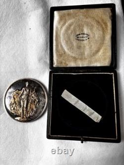 Antique Silver Medal Royal Horticultural Society Boxed 69 Gram John Pinches
