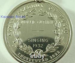 Antique Solid Silver Royal Academy Of Music Medal 1932 Singing M Guthrie