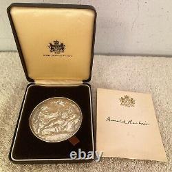 Arnold Machin Royal Academy of Arts Solid Silver Hand Signed Medal