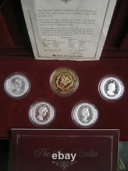 Australia 1992 Silver Proof 4x $25 Dollars Coin & Medallion Set Royal Ladies