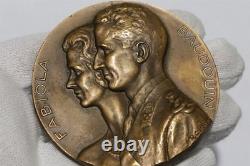 BELGIUM 1960 ROYAL WEDDING By R. Cliquet HIGH RELIEF MEDAL 70mm B89 CP7