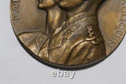BELGIUM 1960 ROYAL WEDDING By R. Cliquet HIGH RELIEF MEDAL 70mm B89 CP7