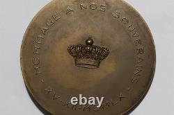 BELGIUM 1960 ROYAL WEDDING By R. Cliquet HIGH RELIEF MEDAL 70mm B89 CP7