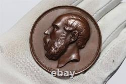 BELGIUM ROYAL ACADEMY JUBILEE 51mm MEDAL 1891 By Michaux B89 YJ42