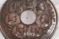 BELGIUM c. 1860 MEDAL ROYAL MEDICINE ACADEMY PROOF LIKE By Jouvenel 57mm