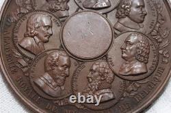 BELGIUM c. 1860 MEDAL ROYAL MEDICINE ACADEMY PROOF LIKE By Jouvenel 57mm