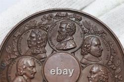 BELGIUM c. 1860 MEDAL ROYAL MEDICINE ACADEMY PROOF LIKE By Jouvenel 57mm