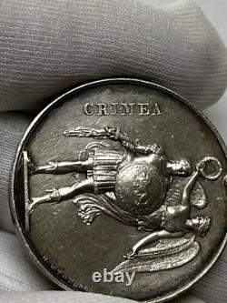 BRITAIN IMPERIAL RUSSIA CRIMEAN WAR SILVER MEDAL ORDER 1854 -55 Original