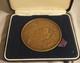 Battle Of Waterloo 175th Anniversary Commem Large Bronze Medal Box/COA