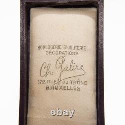 Belgium Miniature Gold Medal Of The Royal Order Of The Lion With Its Ribbon