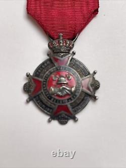 Belgium. Royal Federation Of Firefighters, Silver Medal For Valor, Courage