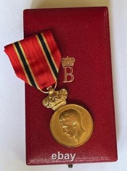 Belgium Royal Household Medal Foreign Delegations Bronze 3rd Class King Baudouin