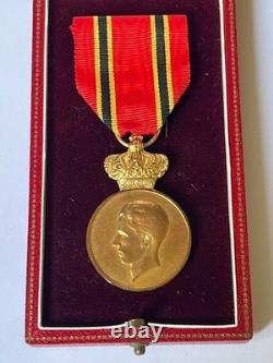 Belgium Royal Household Medal Foreign Delegations Bronze 3rd Class King Baudouin