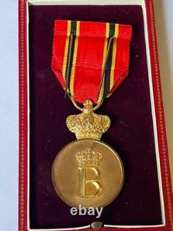 Belgium Royal Household Medal Foreign Delegations Bronze 3rd Class King Baudouin