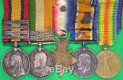 Boer War & Ww1 Medal Group With Mons Star Trio, Wo. Cl. 2. N. Ross, Royal Scots Greys
