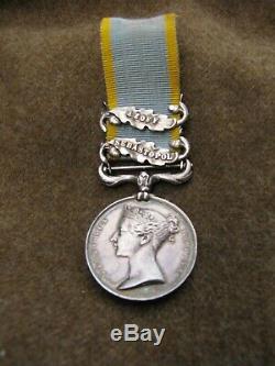 British Crimea Medal 1854 Clasp Sebastopol Azoff, Royal Navy Rim Engraved