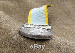 British Crimea Medal 1854 Clasp Sebastopol Azoff, Royal Navy Rim Engraved