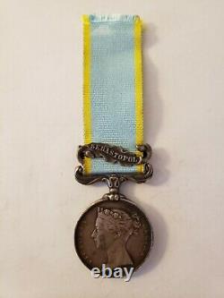 British Crimea Medal, 1 Clasp, 1st Battalion, 7th Royal Fusiliers, W. Hudson KIA