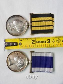 British English 1873-74 Set 2 Medal Award Order Ashante & Navy Long Service