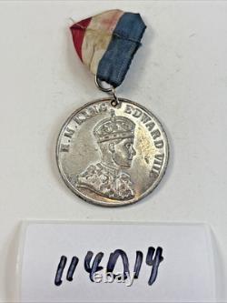 British King Edward VIII Coronation Medal 12th May 1937 Ribbon H. M. King 114D14
