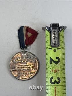 British King Edward VIII Coronation Medal 12th May 1937 Ribbon H. M. King 114D14