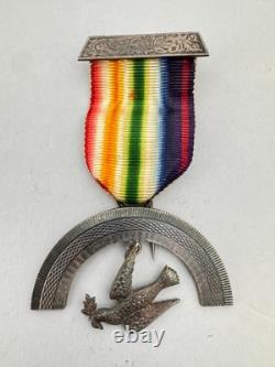 British Masonic Medal Royal Ark Mariners Sterling Silver Breast Jewel
