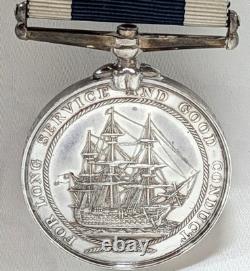 British Royal Navy Long Service & Good Conduct Medal Stoker Blacker HMS Indus
