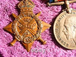 British Ww1 1914 Mons Rts/2505 Pte C L Warren Asc & Royal Horse Artillery Medal