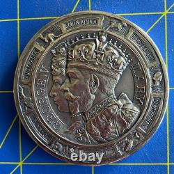 British silver-plate Royal Commemorative Medal Coin Set 1935-1937