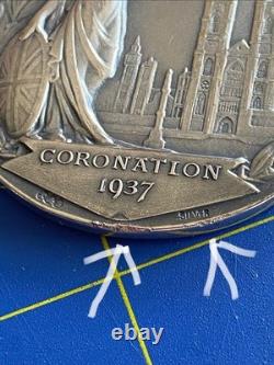 British silver-plate Royal Commemorative Medal Coin Set 1935-1937