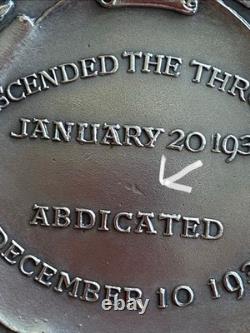 British silver-plate Royal Commemorative Medal Coin Set 1935-1937