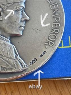 British silver-plate Royal Commemorative Medal Coin Set 1935-1937