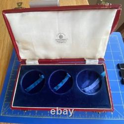 British silver-plate Royal Commemorative Medal Coin Set 1935-1937