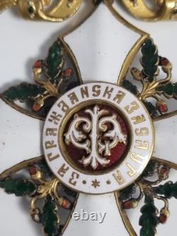 Bulgaria Royal Order of Civil Merit Ladies First Class Crown Bow