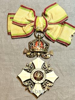 Bulgarian Imperial Lady's 2nd Class Enameled Order Of CIVIL Merit Medal
