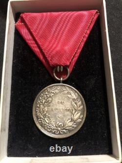 Bulgarian Kingdom WW1 Royal Medal for Merit, Silver In Original Box