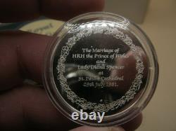 COINS BULLION -Franklin Mint 1981 Royal Wedding Silver Medal 25gms #315